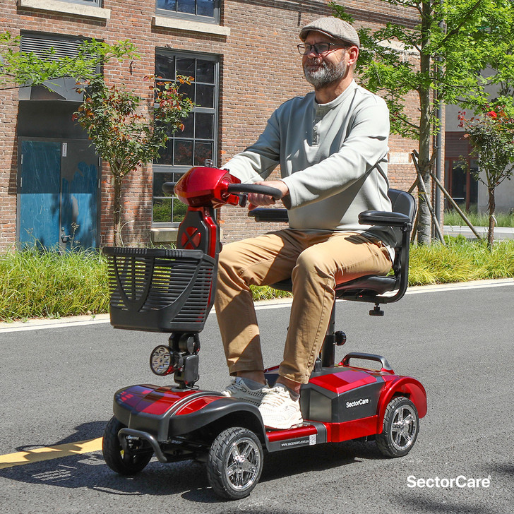 SectorCare Cruise Mobility Scooter - Red