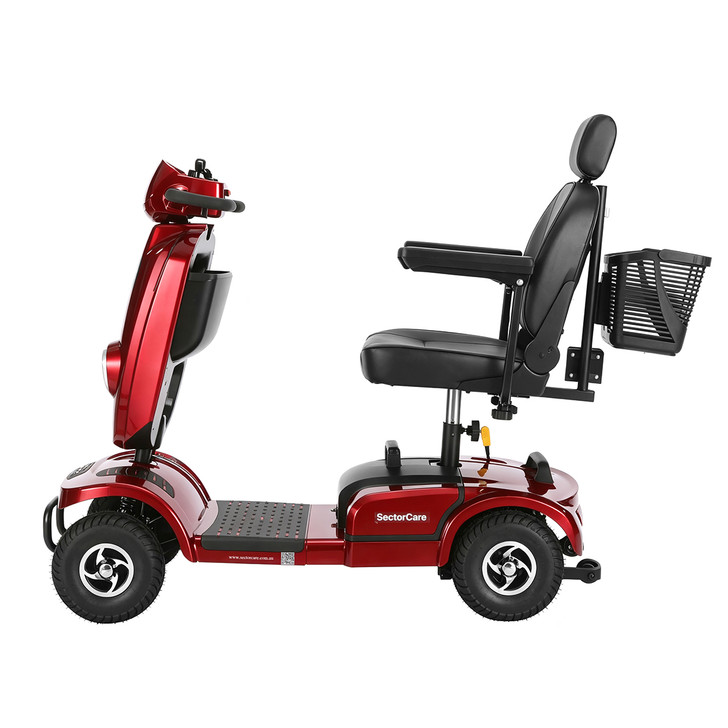 SectorCare Deluxe Mobility Scooter - Red