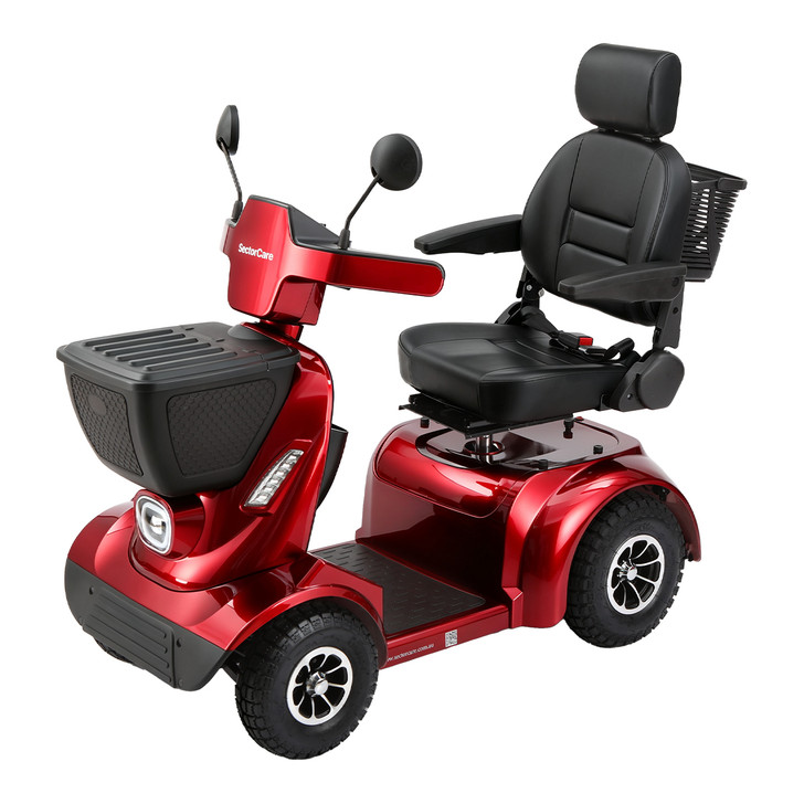 SectorCare Pro Mobility Scooter - Red
