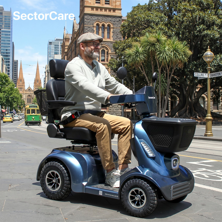 SectorCare Pro Mobility Scooter - Blue