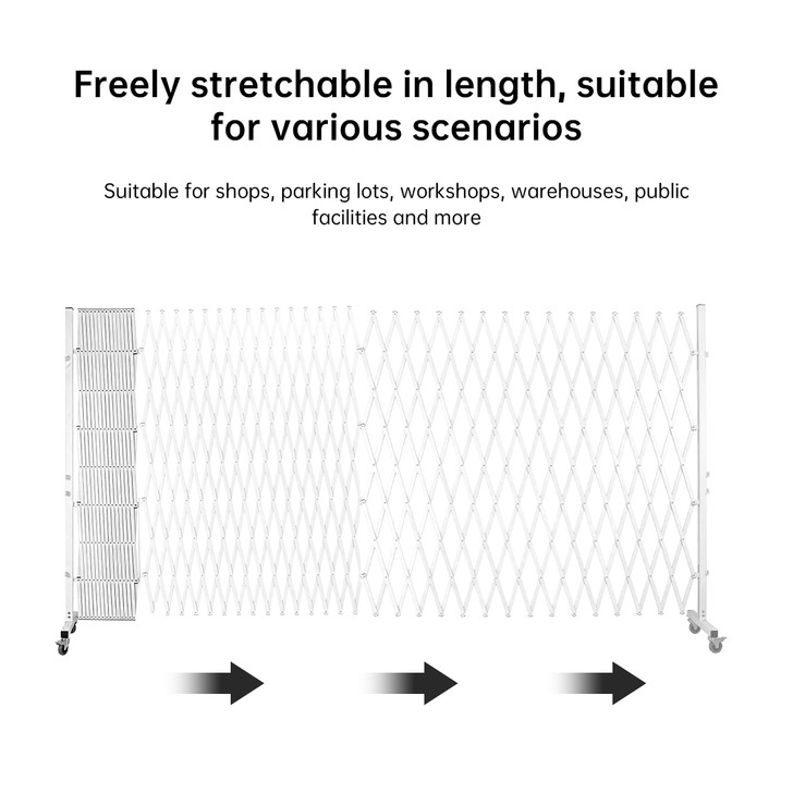 Expandable Safety Barrier - White 3.5m