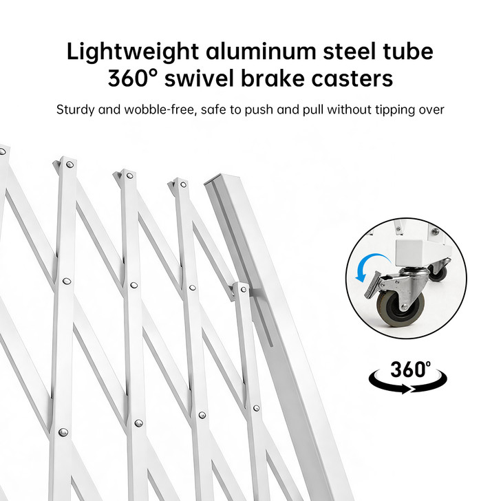 Expandable Safety Barrier - White 3.5m