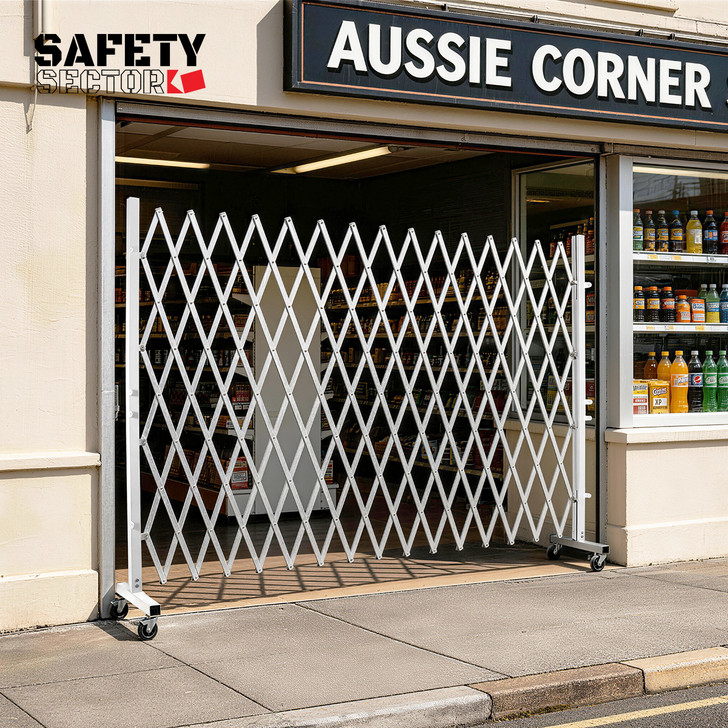 Expandable Safety Barrier - White 3.5m