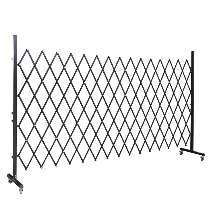 Heavy Duty 2m High Expandable Barrier – Black – 3.5m