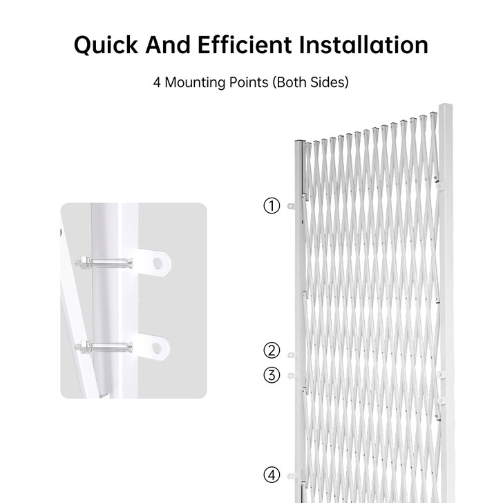 Expandable Barrier - White 3.5m