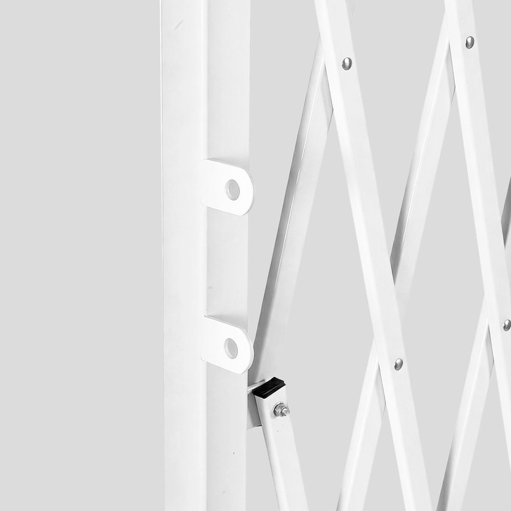 Heavy Duty 2m High Expandable Barrier – White – 3.5m