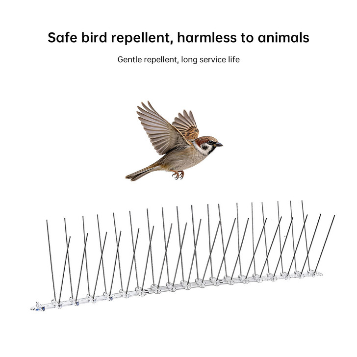 50cm Stainless Steel Bird Spikes Parallel Design