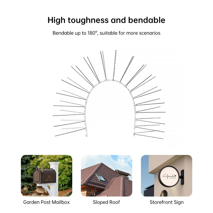 50cm Stainless Steel Bird Spikes Parallel Design
