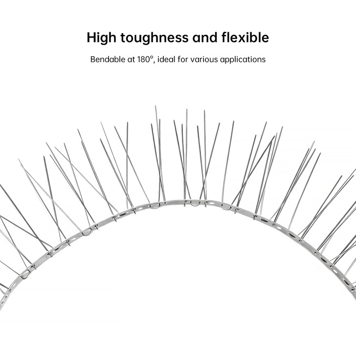100cm Stainless Steel Bird Spikes Staggered Design