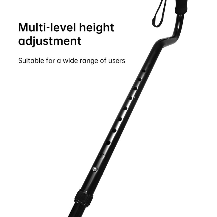 SectorCare Adjustable Walking Cane - Black
