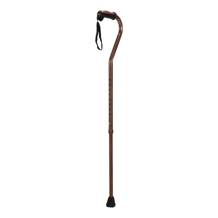 SectorCare Large Rubber Tip Adjustable Walking Cane - Bronze