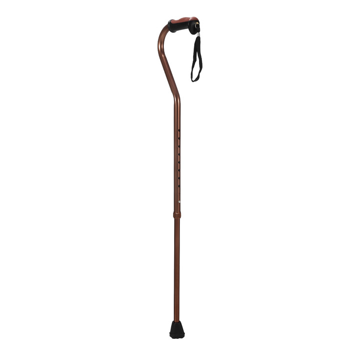 SectorCare Large Rubber Tip Adjustable Walking Cane - Bronze