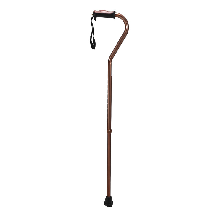 SectorCare Large Rubber Tip Adjustable Walking Cane - Bronze