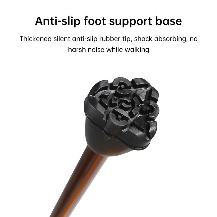 SectorCare Large Rubber Tip Adjustable Walking Cane - Bronze