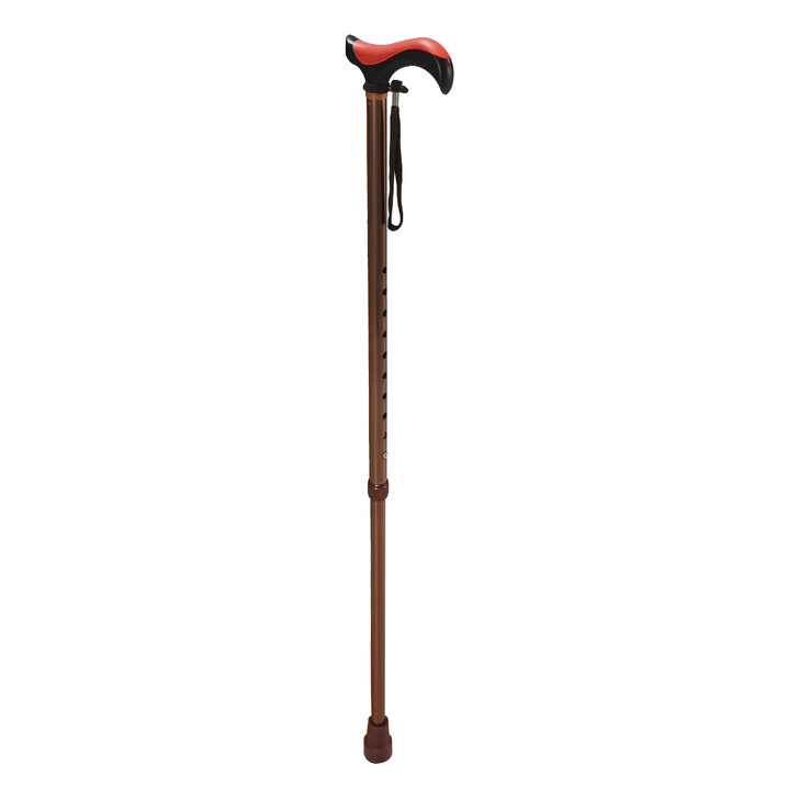 SectorCare Adjustable Walking Cane with TPR Grip - Bronze