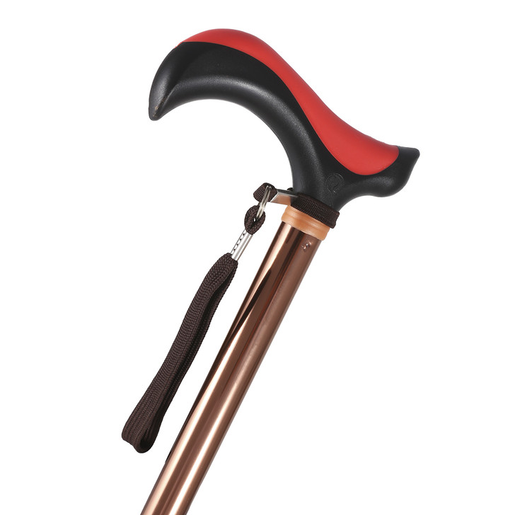 SectorCare Adjustable Walking Cane with TPR Grip - Bronze