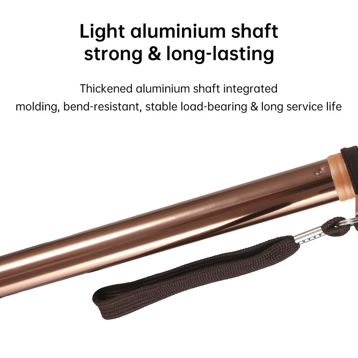SectorCare Adjustable Walking Cane with TPR Grip - Bronze