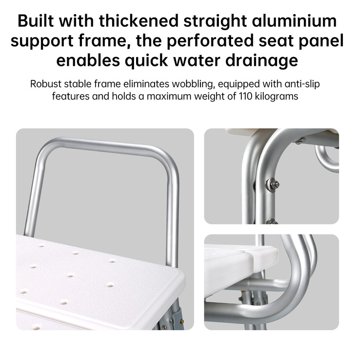 SectorCare Transfer Bath Bench with Backrest