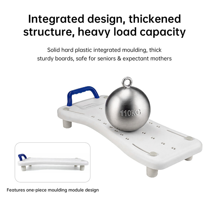 SectorCare Adjustable Bath Board with Soft Grip Handle