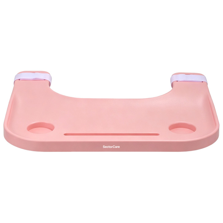SectorCare Wheelchair Tray Table with Cup Holders and Phone Slot