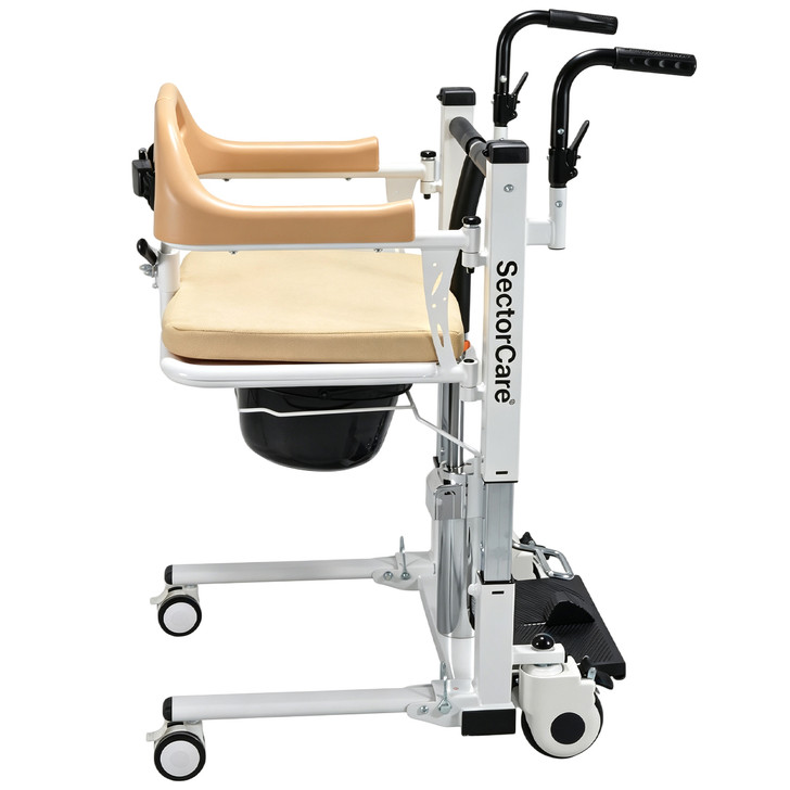SectorCare Patient Transfer Lift Chair with Commode, 120kg Capacity