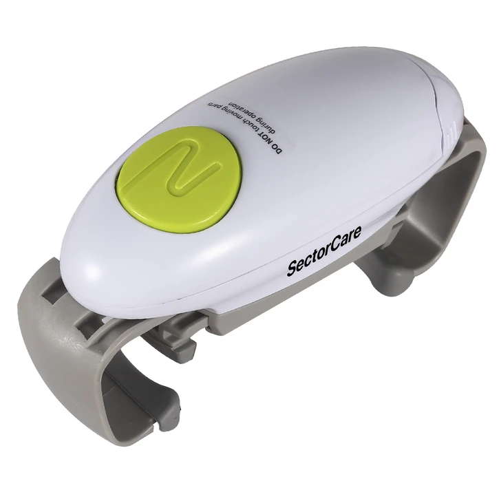 SectorCare Automatic Electric Jar Opener Fits 2.5 to 10cm Lids White