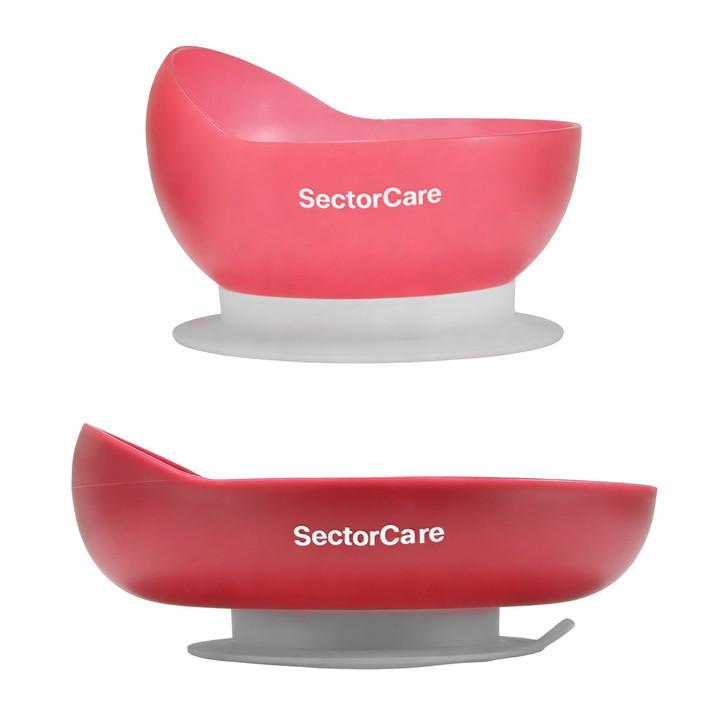 SectorCare Adaptive Dining Set 8 Piece Suction Base Cutlery Burgundy