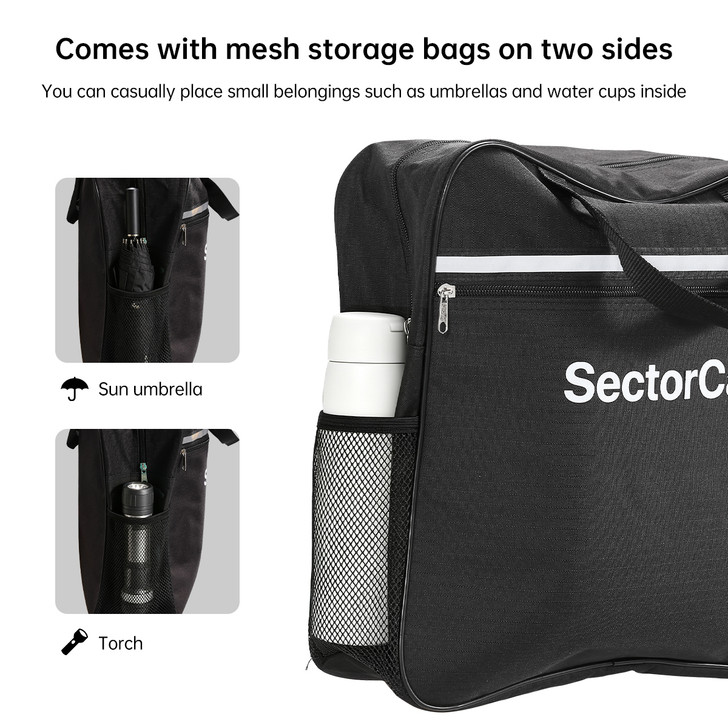 SectorCare Large-Capacity Universal Wheelchair Backpack – Black