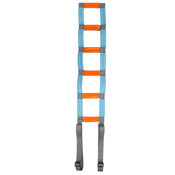SectorCare Bed Rope Ladder Pull Up Strap 198cm Long 6 Handles Blue