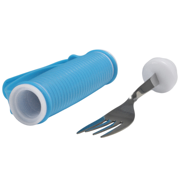 SectorCare Bendable Adaptive Fork with Strap 25cm H x 3.2cm W Blue