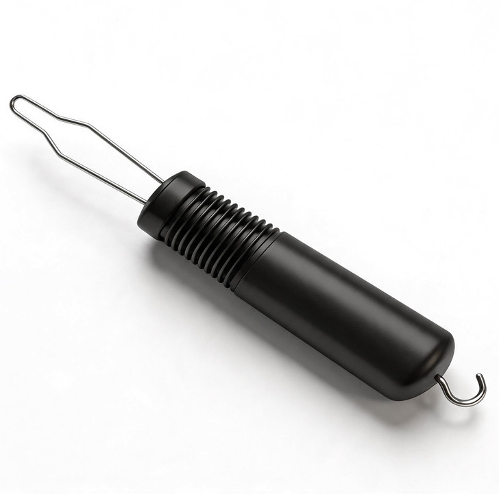 SectorCare 2 in 1 Button Hook and Zipper Pull Dressing Aid Black