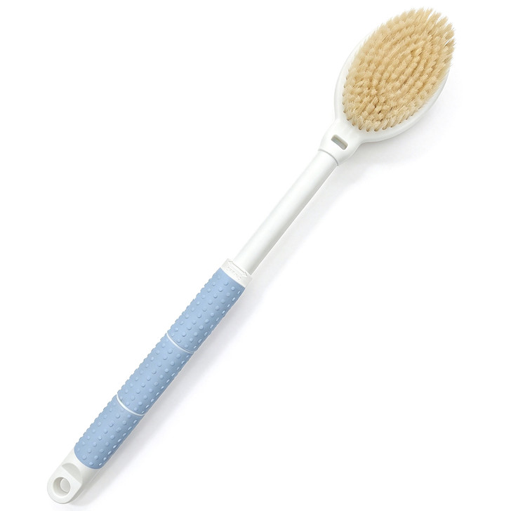 SectorCare Telescopic Long Handled Bath Brush Dual Sided Blue