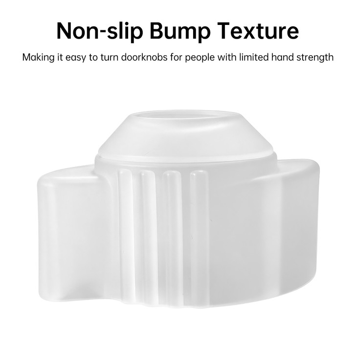 SectorCare Door Knob Grip with Side Flaps Non Slip Milky White