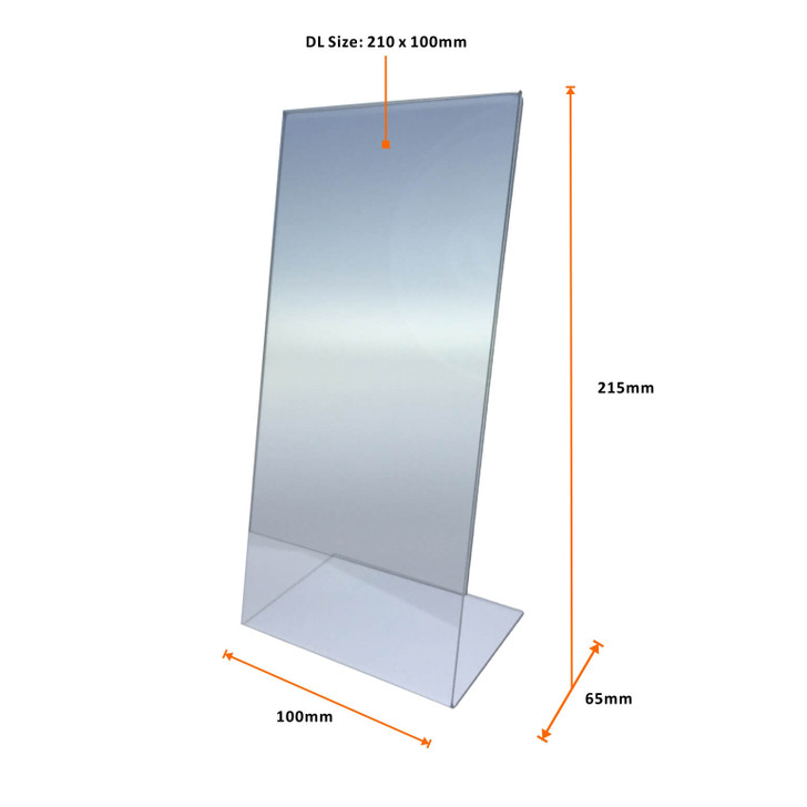 DL plastic sign holder