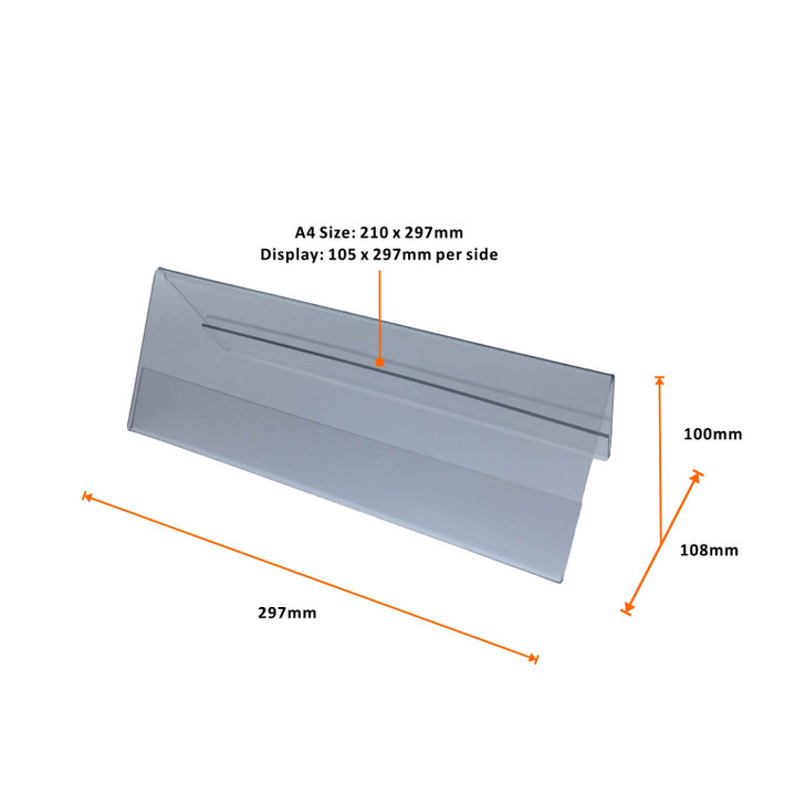 A4 display holder landscape