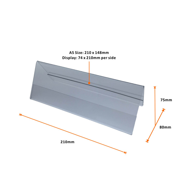 A5 plastic card holder