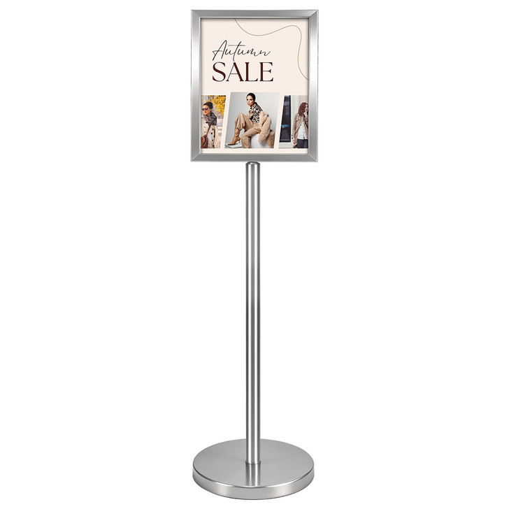 A3 Stainless Steel Floor Poster Display Stand