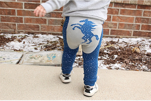 Southwestern Celestial Pony Cotton Leggings