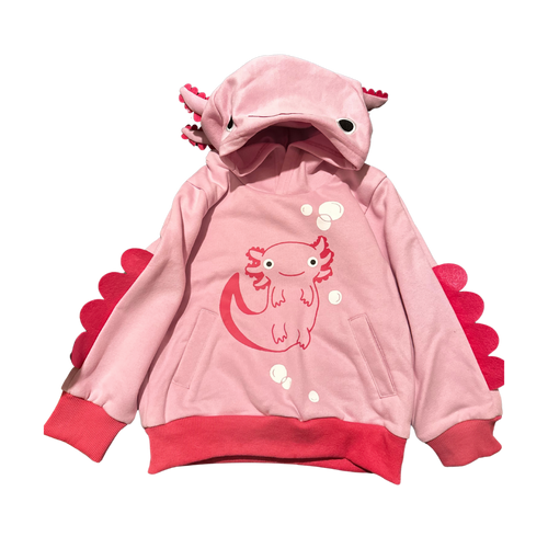 Pink Axolotl Hoodie