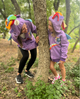 Purple Rainbow Unicorn Hoodie - Adult