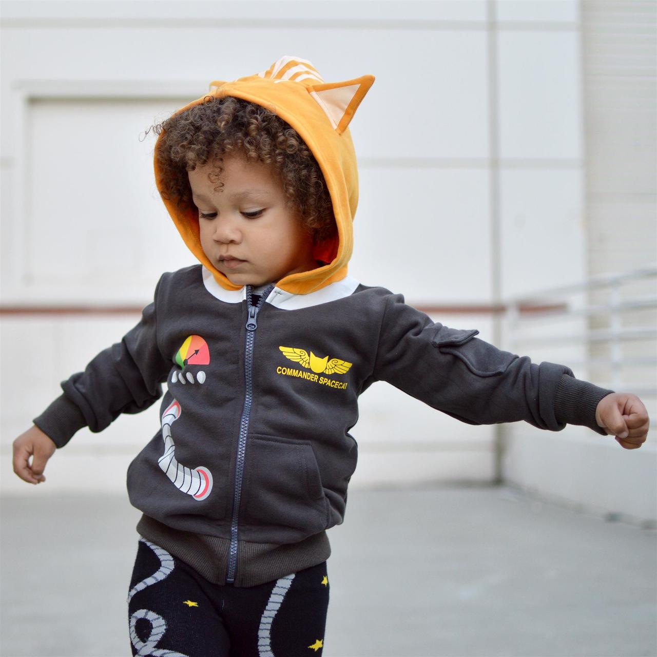 Commander Space Cat 3D Hoodie | Doodle Pants