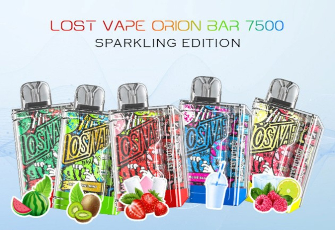 Orion Bar Sparkling Edition 7500 Puffs Nicotine Salt Rechargeable Disposable by Lost Vape