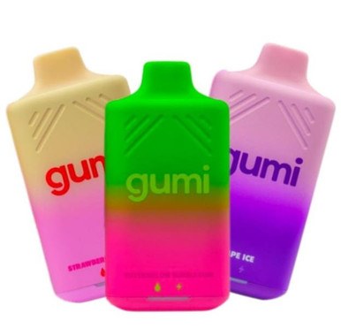 GUMI BAR 8000 Puffs 500mAH Prefilled Nicotine with Battery and Liquid  Display Disposable Vape
