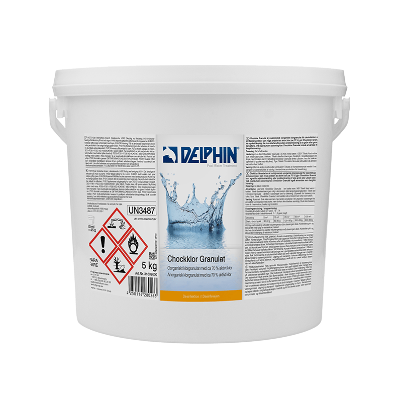 DELPHIN Chockklor Granulat, 5 kg hink
