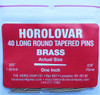 HOROLOVAR TAPERED RED BRASS PINS