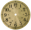 DIAL METAL BRASS FINISHED 6 1/2" ROUND WITH 24 HOUR RING