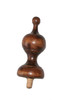 FINIAL WOOD FINISHED MEDIUM BROWN 3 3/4"L VINTAGE