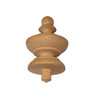 FINIAL WOOD UNFINISHED FRUIT 2 3/4"L WIDE