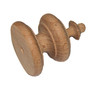 FINIAL WOOD UNFINISHED OAK 2 1/2"L