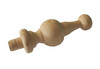 FINIAL WOOD UNFINISHED FRUIT 3 1/2"L
